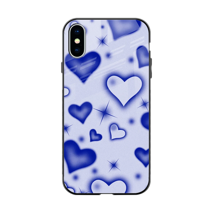 Celestial Hearts back phone cover | glass case for iphone xs