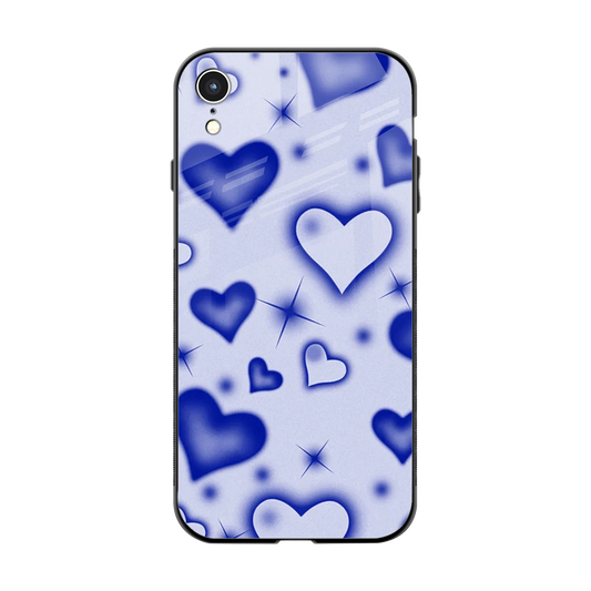 Celestial Hearts back phone cover | glass case for iphone xr