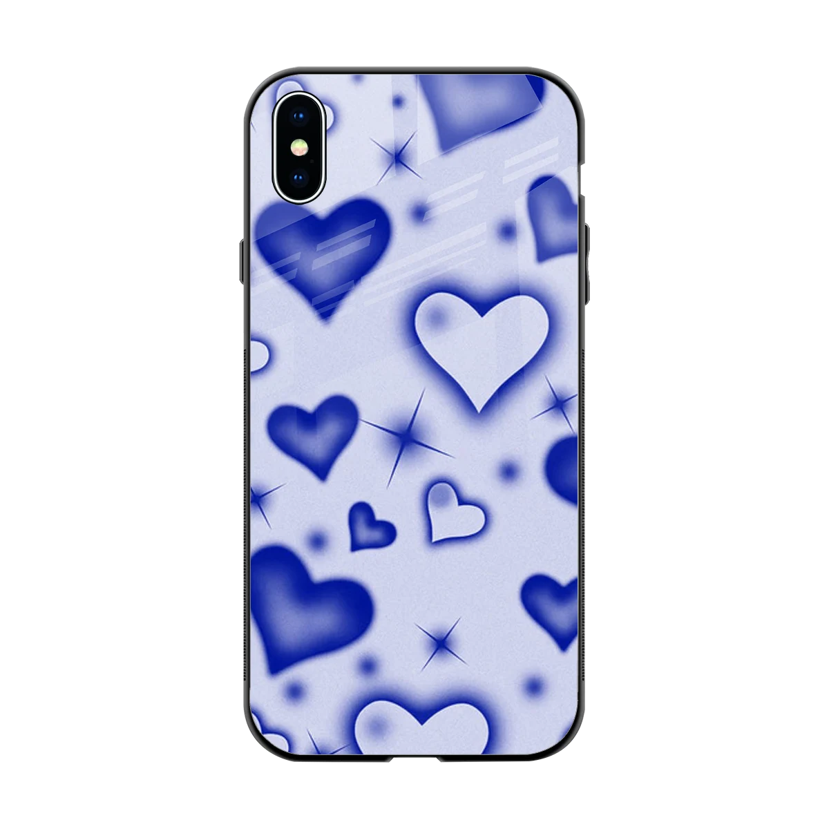 Celestial Hearts back phone cover | glass case for iphone xs max