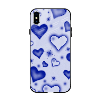 Celestial Hearts back phone cover | glass case for iphone xs max