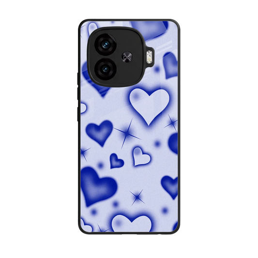 Celestial Hearts back phone cover | glass case for iqoo neo 10r 5g