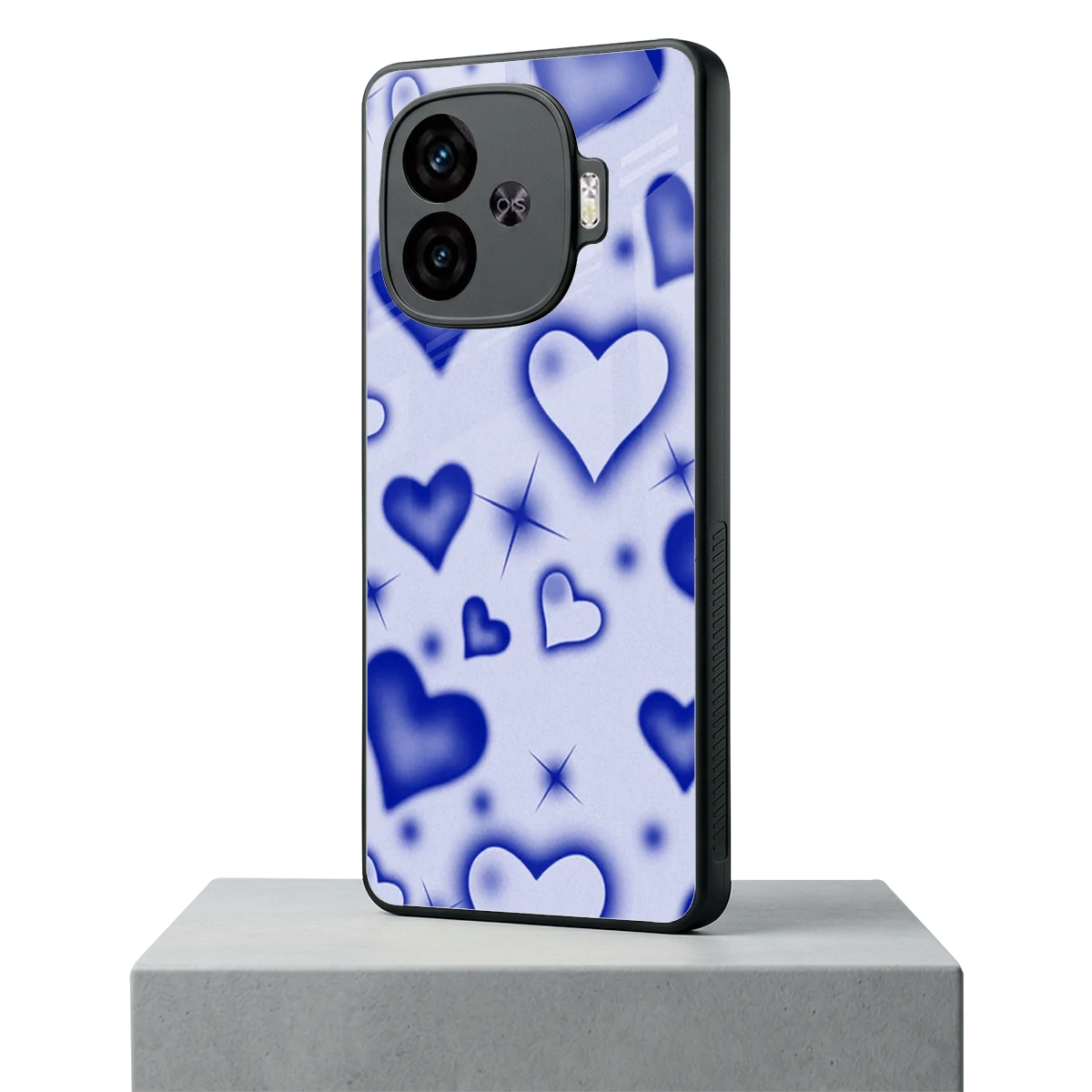 Celestial Hearts iqoo neo 10r 5g mobile cover | shockproof glass phone case