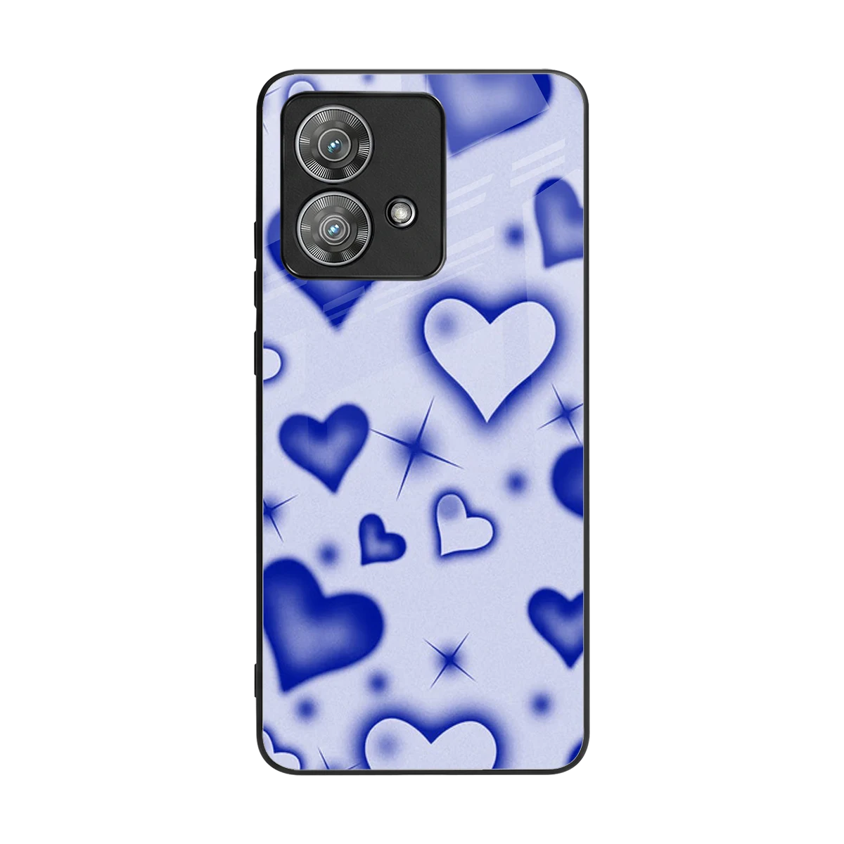 Celestial Hearts back phone cover | glass case for motorola edge 40 neo 5g