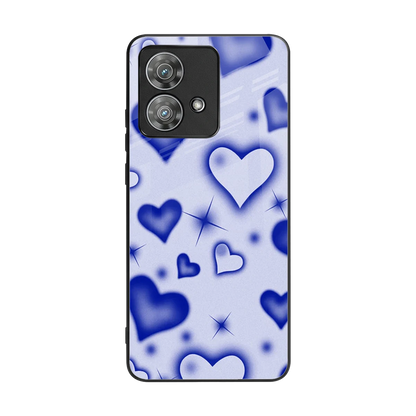 Celestial Hearts back phone cover | glass case for motorola edge 40 neo 5g