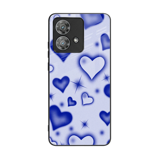 Celestial Hearts back phone cover | glass case for motorola edge 40 neo 5g