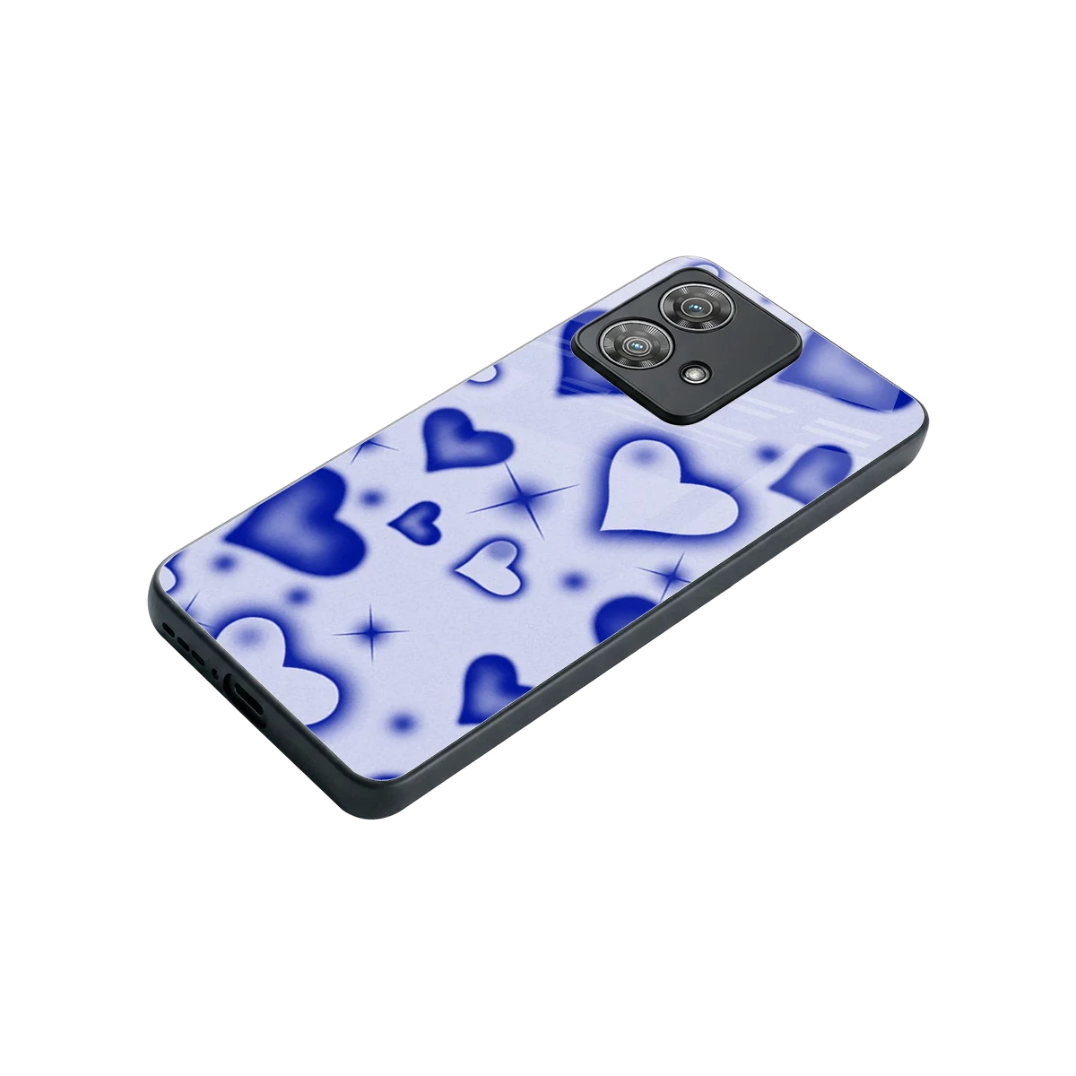 Celestial Hearts stylish phone case for motorola edge 40 neo 5g | glossy glass and slim fit