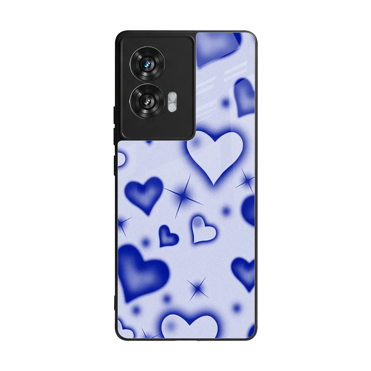 Celestial Hearts back phone cover | glass case for motorola edge 50 fusion