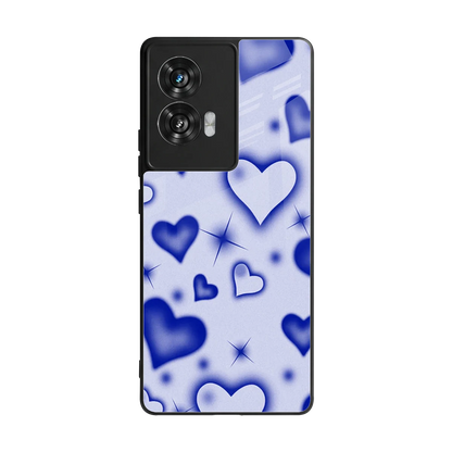 Celestial Hearts back phone cover | glass case for motorola edge 50 fusion