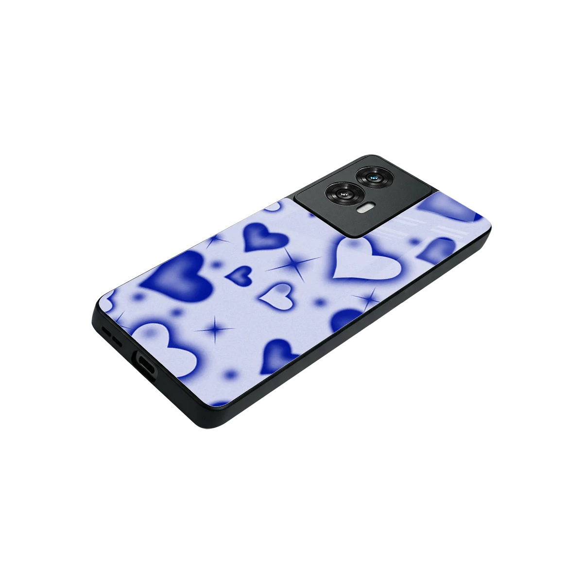 Celestial Hearts stylish phone case for motorola edge 50 fusion | glossy glass and slim fit