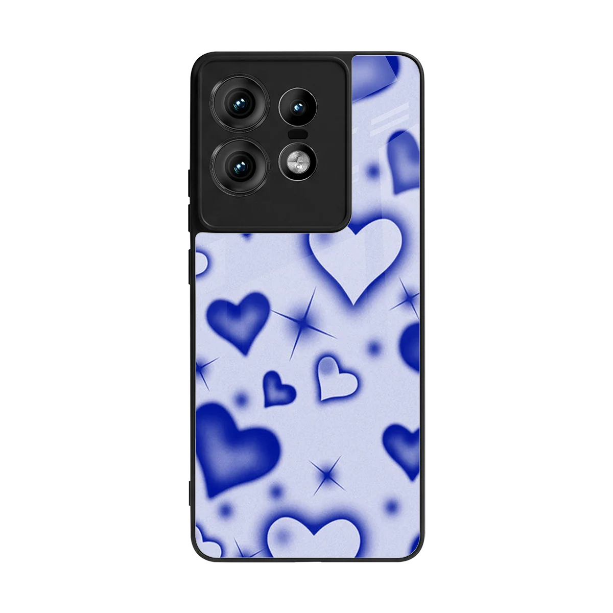 Celestial Hearts back phone cover | glass case for motorola edge 50 pro
