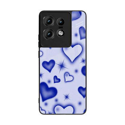 Celestial Hearts back phone cover | glass case for motorola edge 50 pro