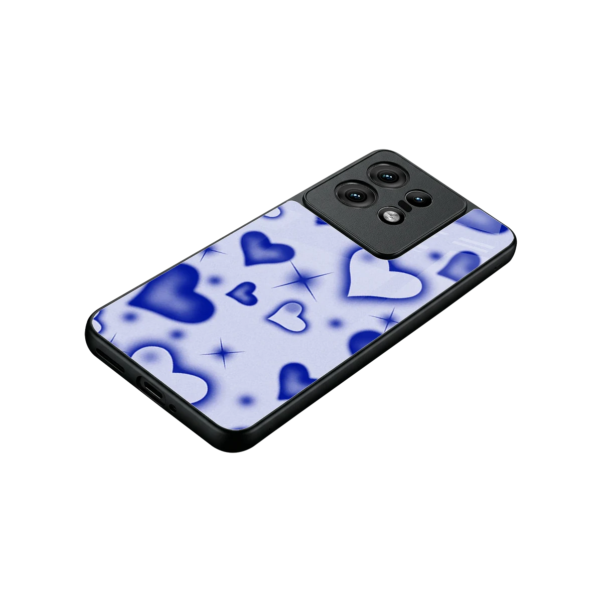 Celestial Hearts stylish phone case for motorola edge 50 pro | glossy glass and slim fit