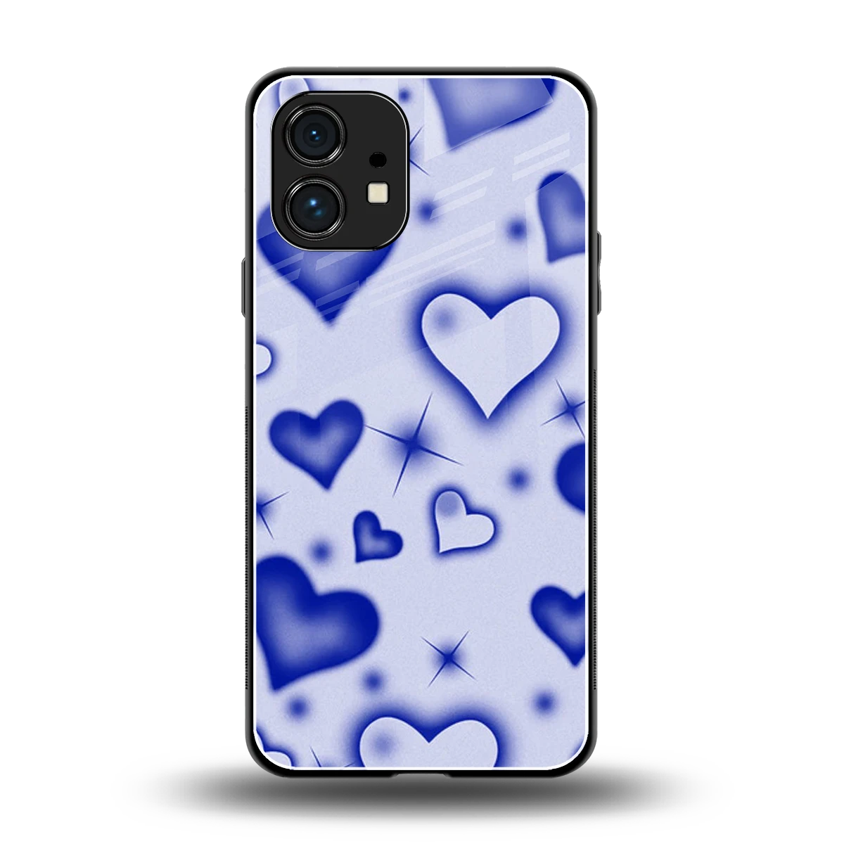 Celestial Hearts back phone cover | glass case for nothing phone 1