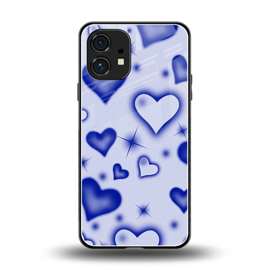 Celestial Hearts back phone cover | glass case for nothing phone 1