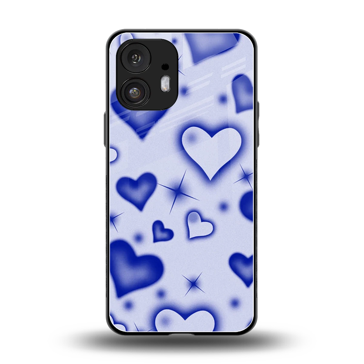 Celestial Hearts back phone cover | glass case for nothing phone 2