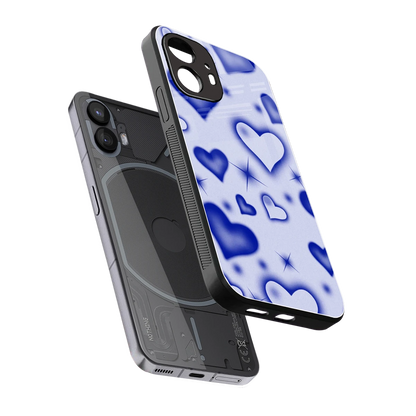 Celestial Hearts sleek nothing phone 2 cover with tempered glass back and TPU edges