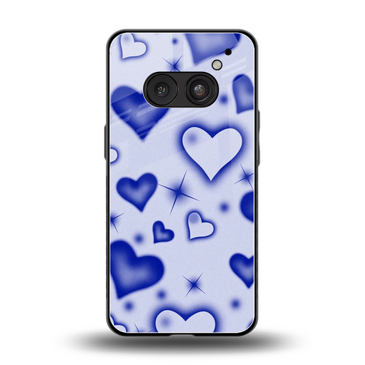 Celestial Hearts back phone cover | glass case for nothing phone 2a