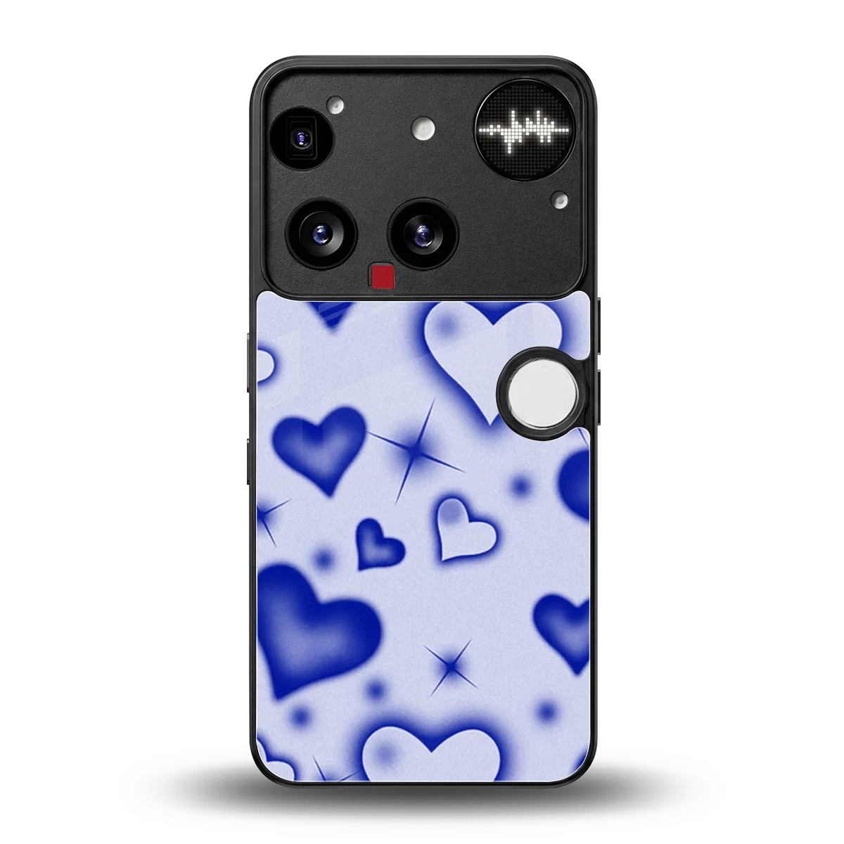 Celestial Hearts back phone cover | glass case for nothing phone 3