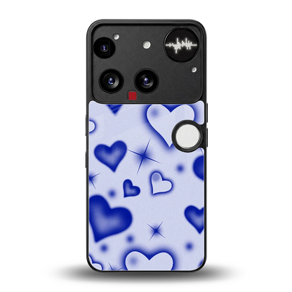 Celestial Hearts back phone cover | glass case for nothing phone 3
