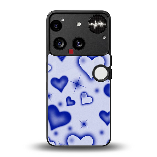 Celestial Hearts back phone cover | glass case for nothing phone 3
