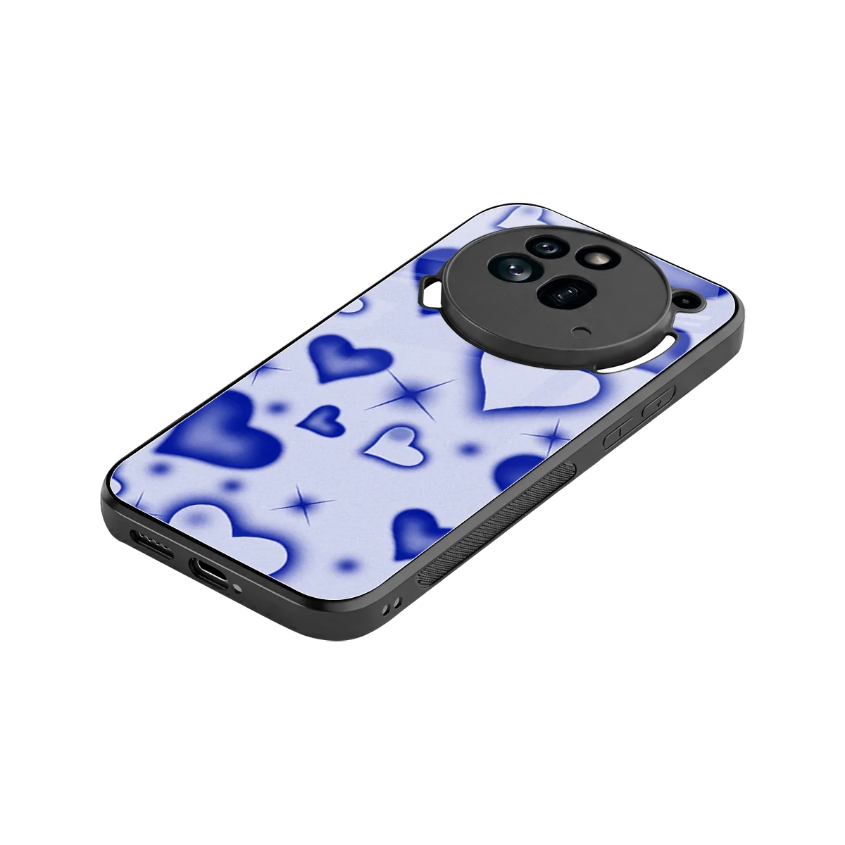 Celestial Hearts stylish phone case for nothing phone 3a pro | glossy glass and slim fit