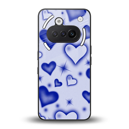 Celestial Hearts back phone cover | glass case for nothing phone 3a