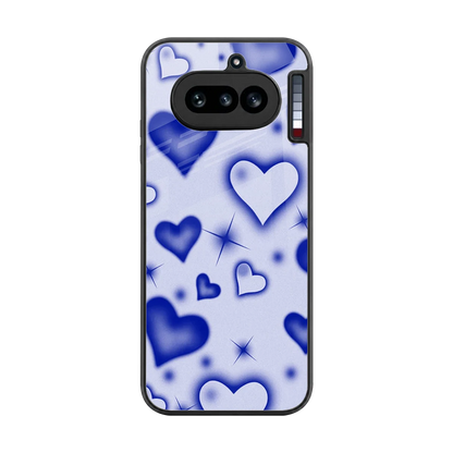 Celestial Hearts back phone cover | glass case for nothing phone 4a