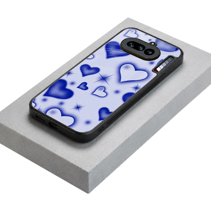 Celestial Hearts stylish phone case for nothing phone 4a | glossy glass and slim fit