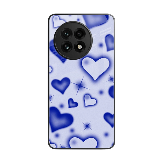 Celestial Hearts back phone cover | glass case for oneplus 13r