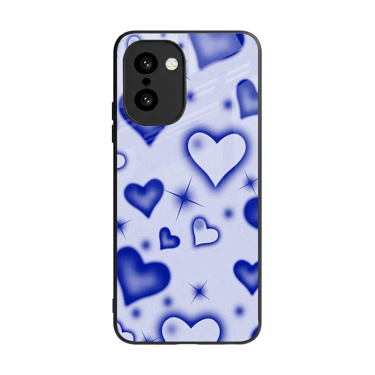 Celestial Hearts back phone cover | glass case for oneplus 15r
