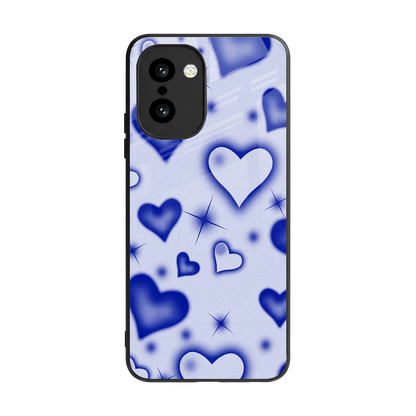 Celestial Hearts back phone cover | glass case for oneplus 15r