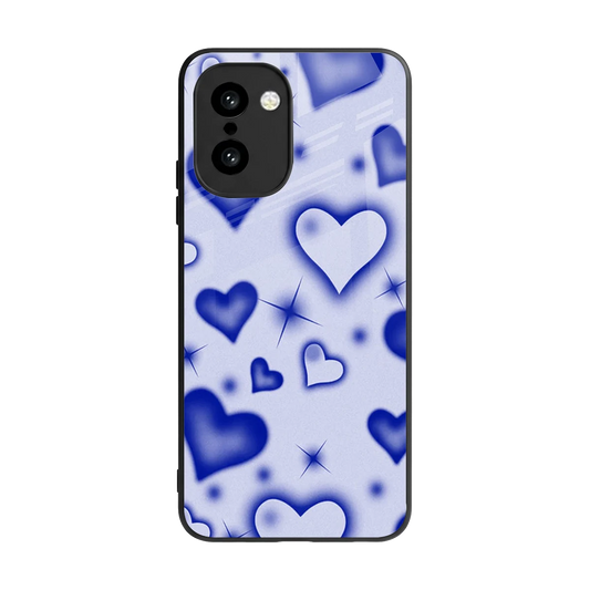 Celestial Hearts back phone cover | glass case for oneplus 15r