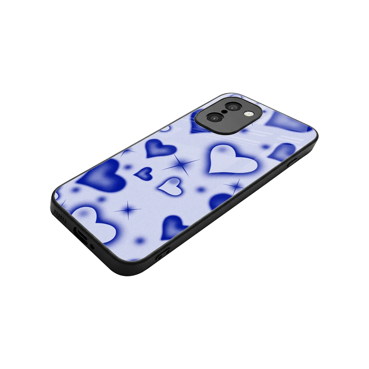 Celestial Hearts stylish phone case for oneplus 15r | glossy glass and slim fit