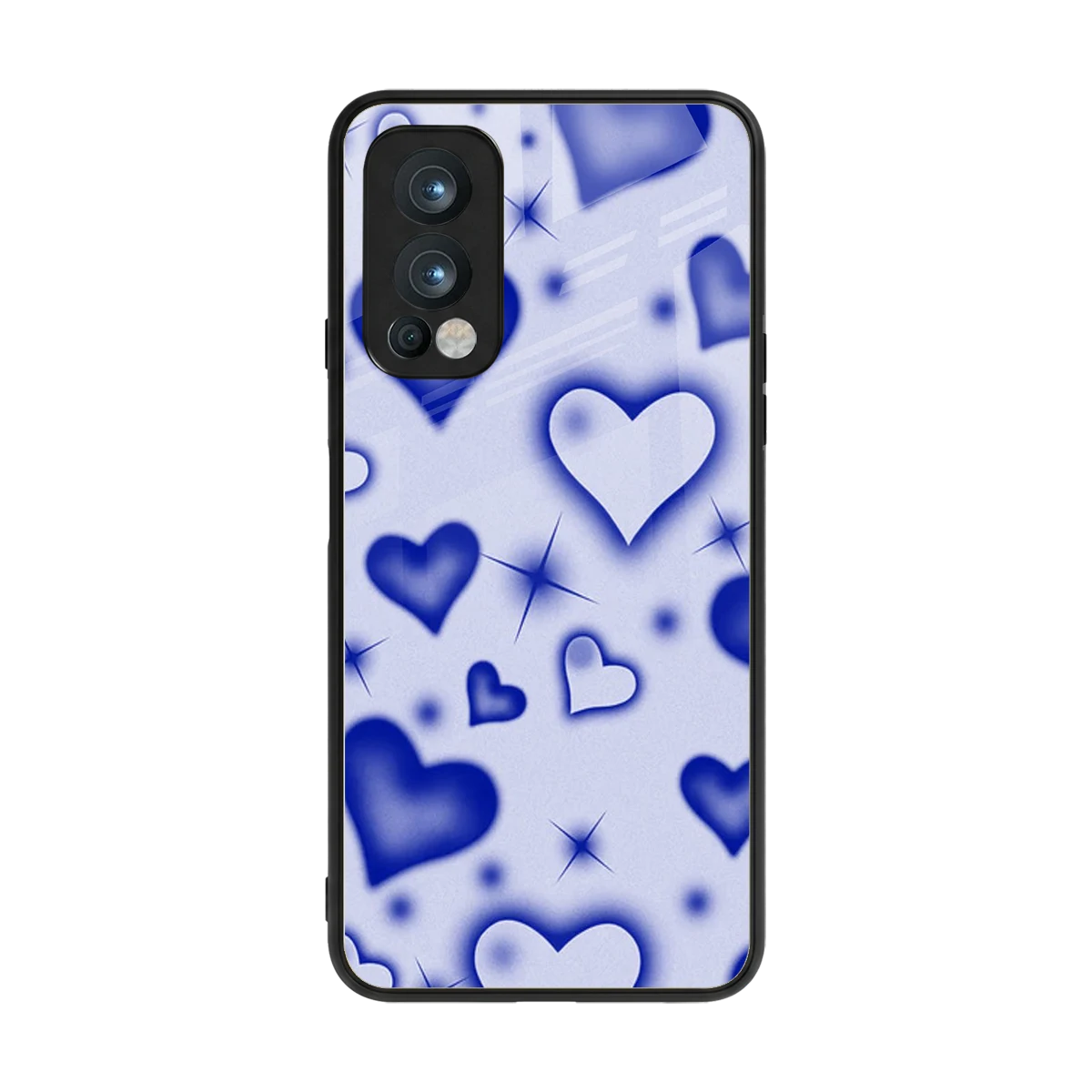 Celestial Hearts back phone cover | glass case for oneplus nord 2