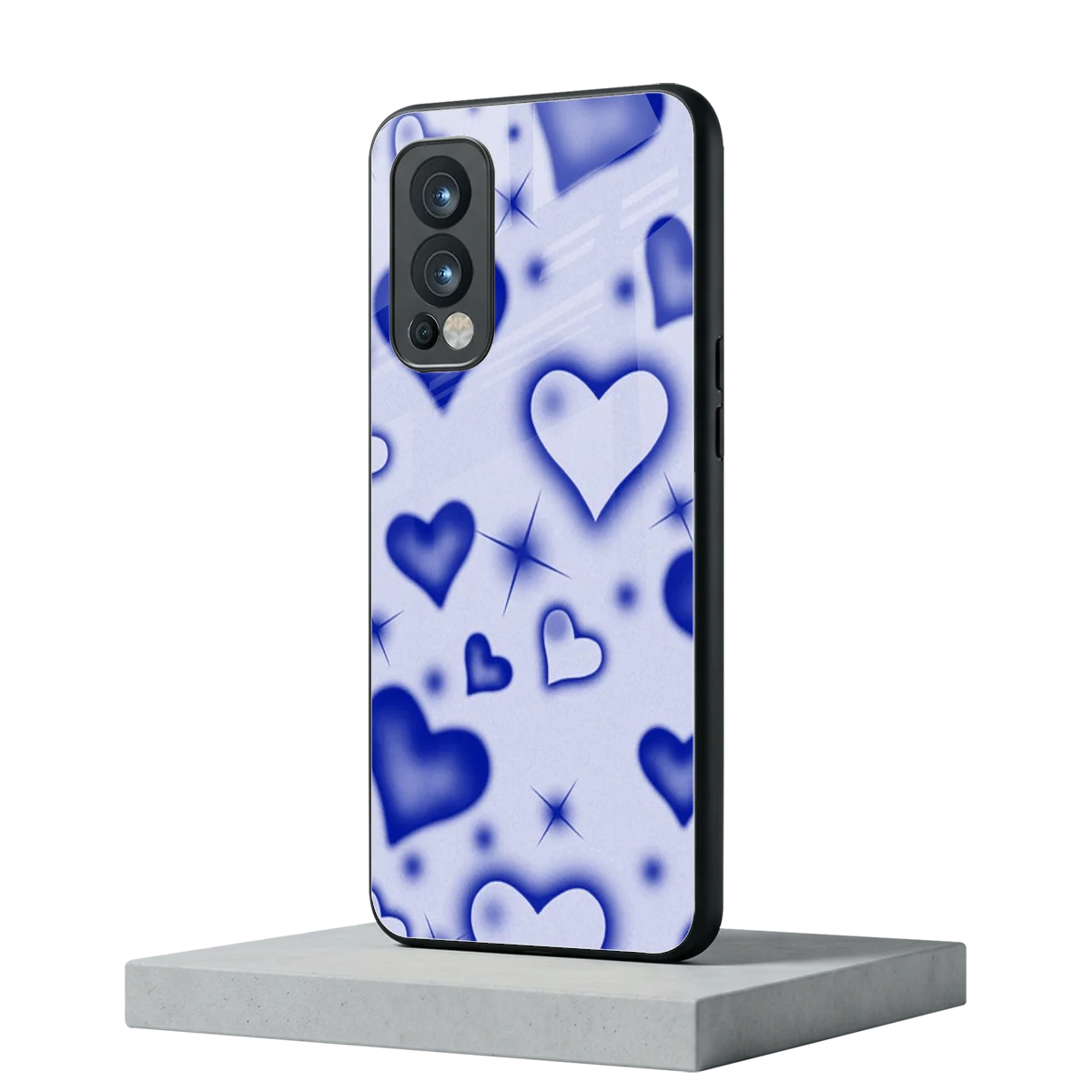 Celestial Hearts oneplus nord 2 mobile cover | shockproof glass phone case