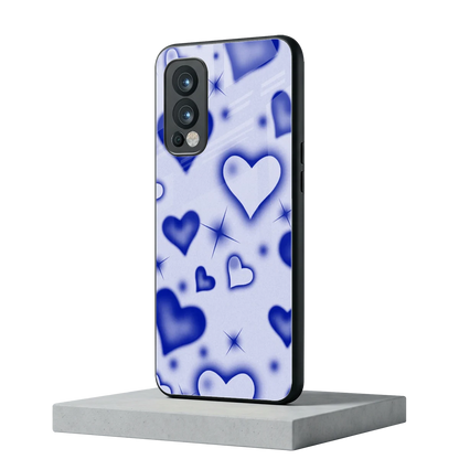 Celestial Hearts oneplus nord 2 mobile cover | shockproof glass phone case