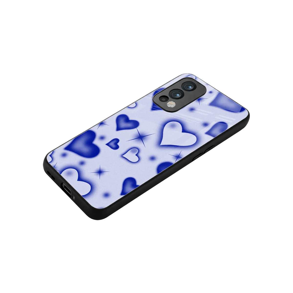Celestial Hearts stylish phone case for oneplus nord 2 | glossy glass and slim fit