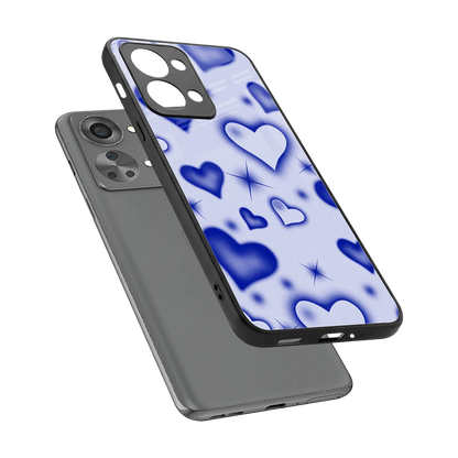 Celestial Hearts sleek oneplus nord 2t cover with tempered glass back and TPU edges