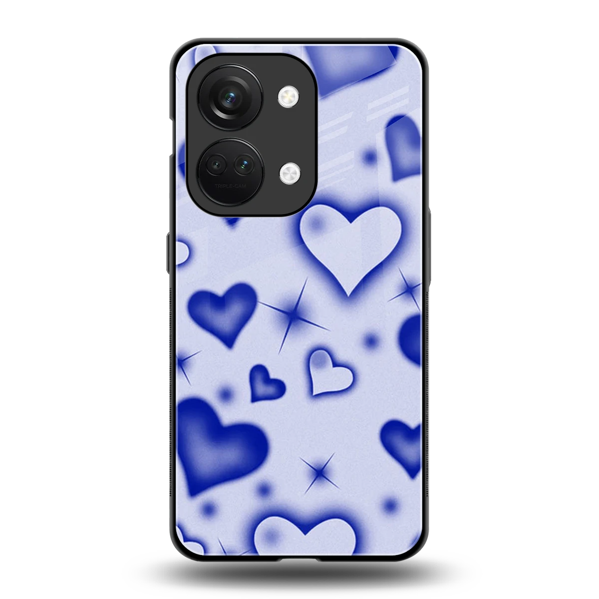 Celestial Hearts back phone cover | glass case for oneplus nord 3