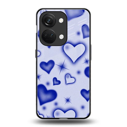 Celestial Hearts back phone cover | glass case for oneplus nord 3