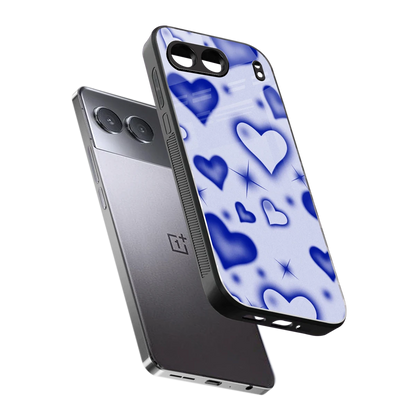 Celestial Hearts sleek oneplus nord 4 cover with tempered glass back and TPU edges