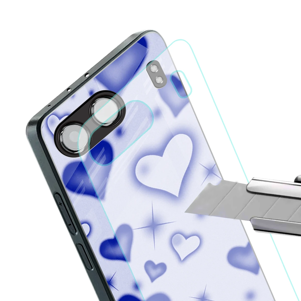 Celestial Hearts stylish phone case for oneplus nord 4 | glossy glass and slim fit
