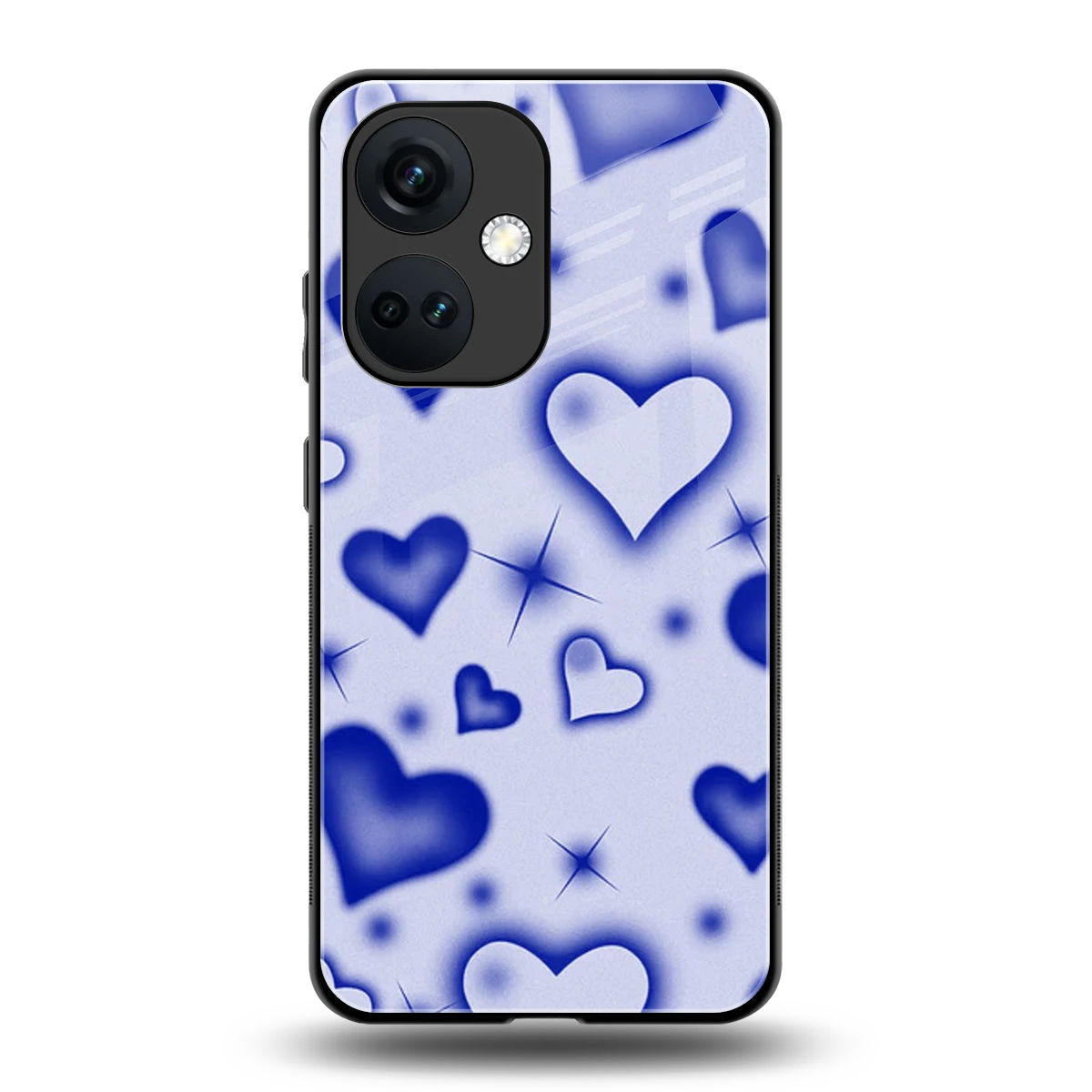 Celestial Hearts back phone cover | glass case for oneplus nord ce 3