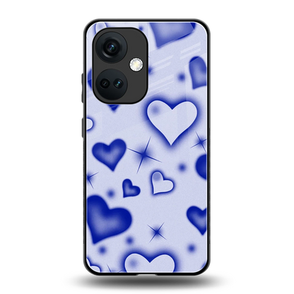 Celestial Hearts back phone cover | glass case for oneplus nord ce 3