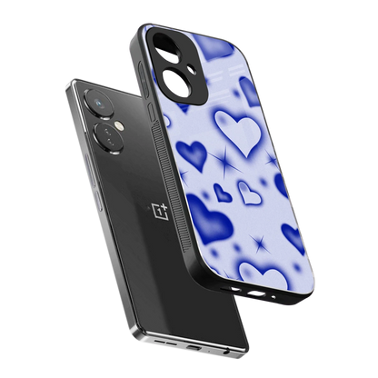 Celestial Hearts sleek oneplus nord ce 3 cover with tempered glass back and TPU edges