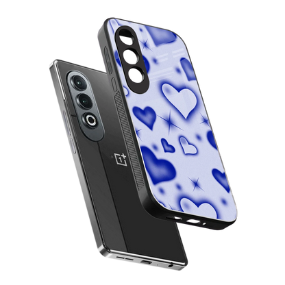 Celestial Hearts sleek oneplus nord ce 4 cover with tempered glass back and TPU edges