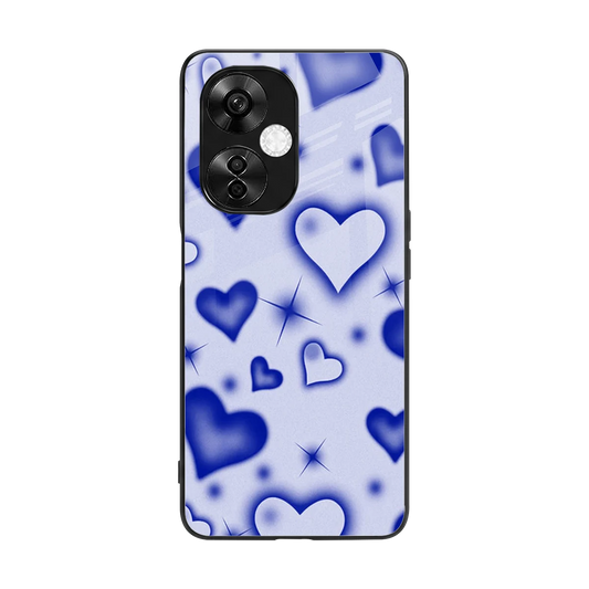 Celestial Hearts back phone cover | glass case for oneplus nord ce 3 lite