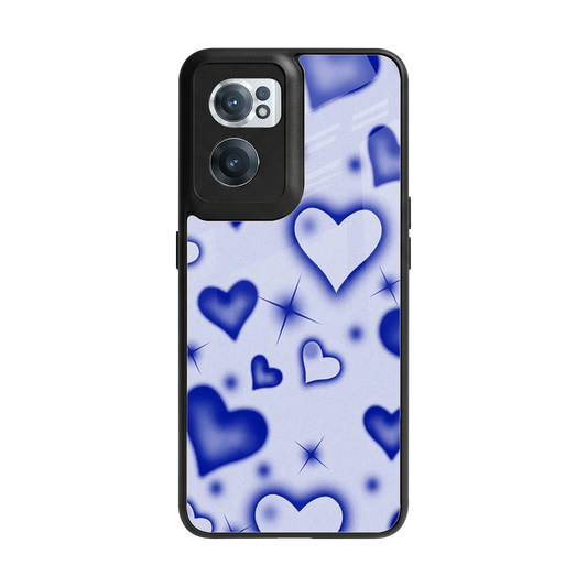 Celestial Hearts back phone cover | glass case for oneplus nord ce 2