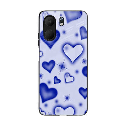 Celestial Hearts back phone cover | glass case for oppo a5x 5g
