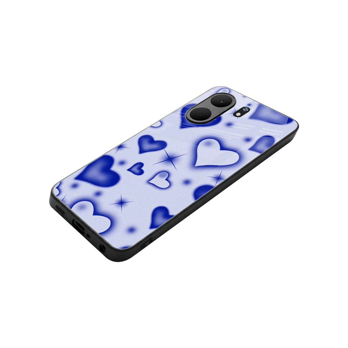 Celestial Hearts stylish phone case for oppo a5x 5g | glossy glass and slim fit